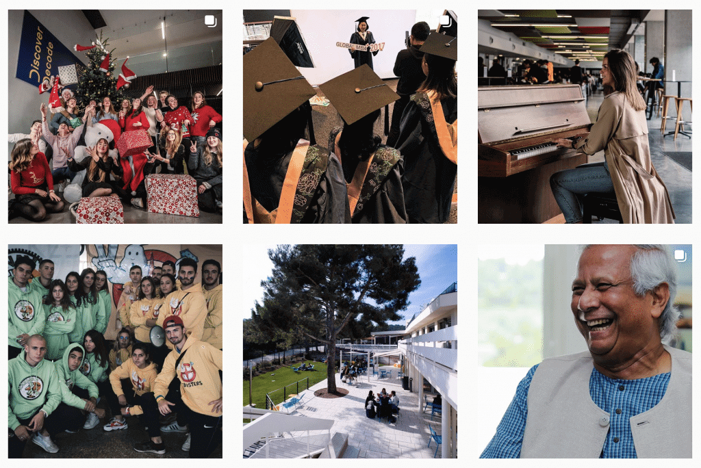 Capture d'écran des publications Instagram de Kedge