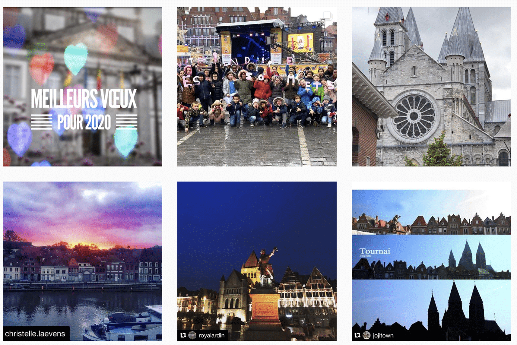 Capture d'écran d'images de la Ville de Tournai