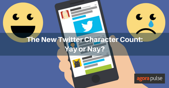 Feature image of New Twitter Character Count — Yay or nay?